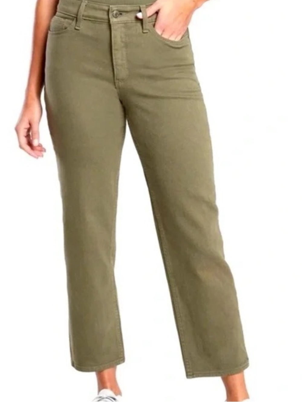 Athleta Women's Olive Straight Crop Jeans